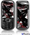 LG Rumor 2 Skin - Abstract 02 Red
