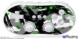 Wii Classic Controller Skin - Abstract 02 Green
