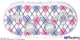 Wii Classic Controller Skin - Argyle Pink and Blue
