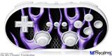 Wii Classic Controller Skin - Metal Flames Purple