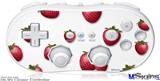 Wii Classic Controller Skin - Strawberries on White