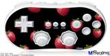 Wii Classic Controller Skin - Strawberries on Black