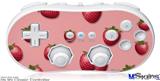 Wii Classic Controller Skin - Strawberries on Pink