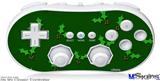 Wii Classic Controller Skin - Holly Leaves on Green