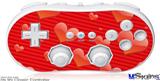 Wii Classic Controller Skin - Glass Hearts Red