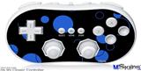 Wii Classic Controller Skin - Lots of Dots Blue on Black