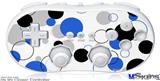 Wii Classic Controller Skin - Lots of Dots Blue on White