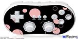 Wii Classic Controller Skin - Lots of Dots Pink on Black
