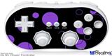 Wii Classic Controller Skin - Lots of Dots Purple on Black