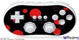 Wii Classic Controller Skin - Lots of Dots Red on Black