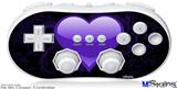 Wii Classic Controller Skin - Glass Heart Grunge Purple