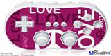 Wii Classic Controller Skin - Love and Peace Hot Pink