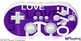 Wii Classic Controller Skin - Love and Peace Purple