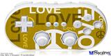 Wii Classic Controller Skin - Love and Peace Yellow