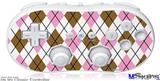 Wii Classic Controller Skin - Argyle Pink and Brown
