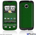 HTC Droid Eris Skin - Carbon Fiber Green