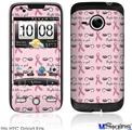 HTC Droid Eris Skin - Fight Like A Girl Breast Cancer Ribbons and Hearts