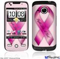 HTC Droid Eris Skin - Fight Like a Girl Breast Cancer Pink Ribbon on Pink