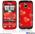 HTC Droid Eris Skin - Glass Hearts Red