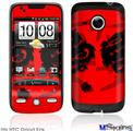 HTC Droid Eris Skin - Oriental Dragon Black on Red