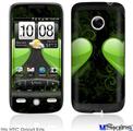 HTC Droid Eris Skin - Glass Heart Grunge Green