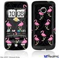 HTC Droid Eris Skin - Flamingos on Black