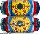 Sony PSP 3000 Skin - Tie Dye Circles and Squares 101