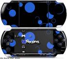 Sony PSP 3000 Skin - Lots of Dots Blue on Black
