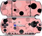 Sony PSP 3000 Skin - Lots of Dots Pink on Pink