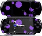 Sony PSP 3000 Skin - Lots of Dots Purple on Black