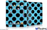 iPad Skin - Kearas Polka Dots Black And Blue