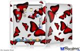 iPad Skin - Butterflies Red