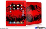 iPad Skin - Big Kiss Black on Red