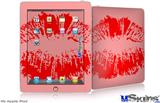 iPad Skin - Big Kiss Red on Pink
