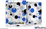 iPad Skin - Lots of Dots Blue on White