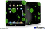 iPad Skin - Lots of Dots Green on Black