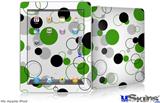 iPad Skin - Lots of Dots Green on White