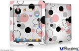 iPad Skin - Lots of Dots Pink on White
