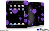 iPad Skin - Lots of Dots Purple on Black