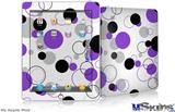 iPad Skin - Lots of Dots Purple on White