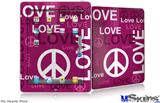 iPad Skin - Love and Peace Hot Pink