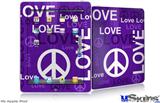 iPad Skin - Love and Peace Purple