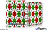 iPad Skin - Argyle Red and Green