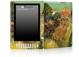 Vincent Van Gogh Garden Behind A House - Decal Style Skin for Amazon Kindle DX