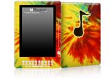 Tie Dye Music Note 100 - Decal Style Skin for Amazon Kindle DX
