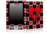 Emo Star Heart - Decal Style Skin for Amazon Kindle DX