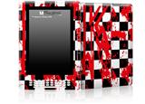 Checkerboard Splatter - Decal Style Skin for Amazon Kindle DX
