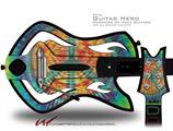 Tie Dye Peace Sign 111 Decal Style Skin - fits Warriors Of Rock Guitar Hero Guitar (GUITAR NOT INCLUDED)