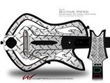 Diamond Plate Metal Decal Style Skin - fits Warriors Of Rock Guitar Hero Guitar (GUITAR NOT INCLUDED)