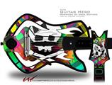 Rainbow Plaid Skull Decal Style Skin - fits Warriors Of Rock Guitar Hero Guitar (GUITAR NOT INCLUDED)